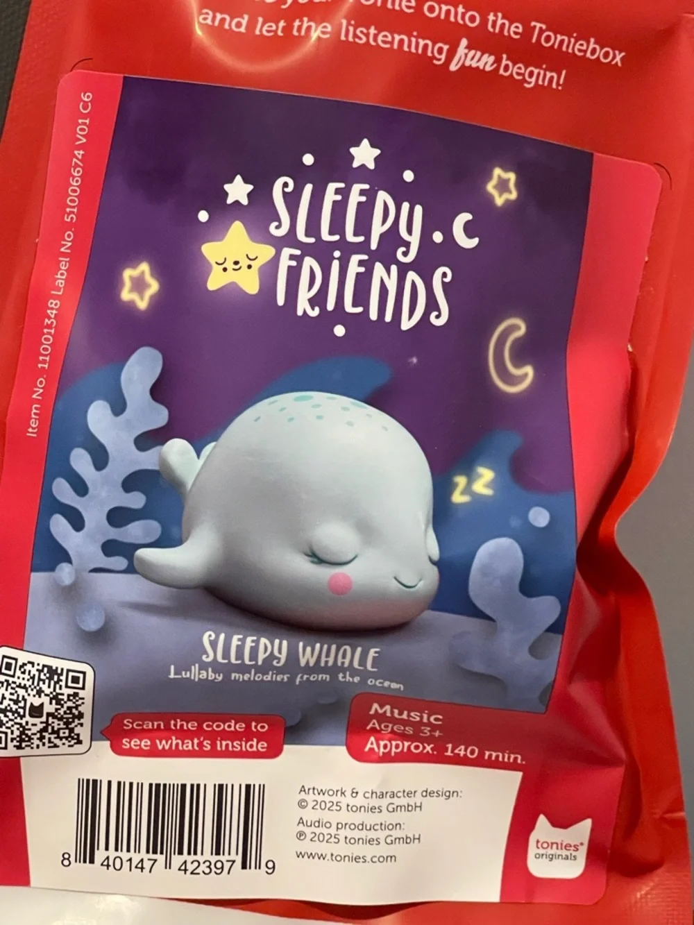 Tonies Sleepy Whale Lullabies Melodies from the Ocean Audio Character NIP